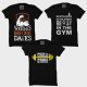 Weights Before Date + Pain is Temporary + Gent.Beast In The GYM Workout Motivational " Large Size " T-shirt Combo