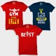 Fcuk Calm + Beast + Gym Is My Life ( Multi Color)  Workout Motivational " XL Size " T-shirt Combo