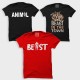 Animal + Beast + New Beast In The Town Workout Motivational " Medium Size " T-shirt Combo