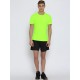  Fluorescent Green & Black Plain GYM Polyester T-Shirt's Combo 