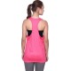 Solid Pink 4Why Lycra  Premium Women Stretchable Tank Top/Vest