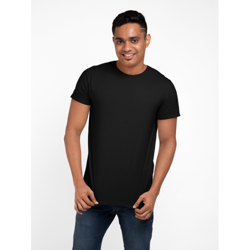Shopping Monster Black Premium 100% Cotton T shirt