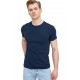Shopping Monster Navy Blue Premium 100% Cotton T shirt