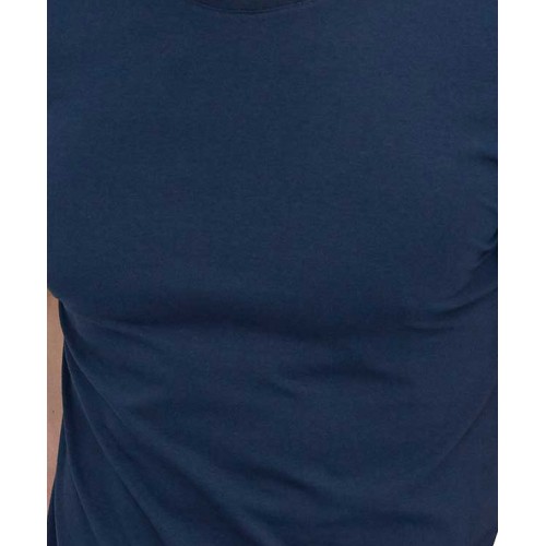 Shopping Monster Navy Blue Premium 100% Cotton T shirt