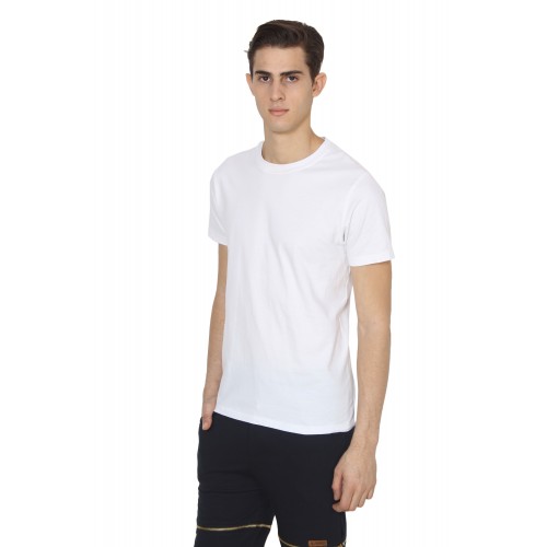 Shopping Monster White Premium 100% Cotton T shirt