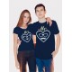 Mrs And Mrs 100% Cotton Round Neck Couple Valentine T shirts