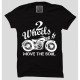 Design Of The Week ( 2 Wheels Move The Soul )100% Cotton Half Sleeve Desi Round Neck T-Shirt