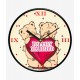 Happily Married Valentine Wall Clocks