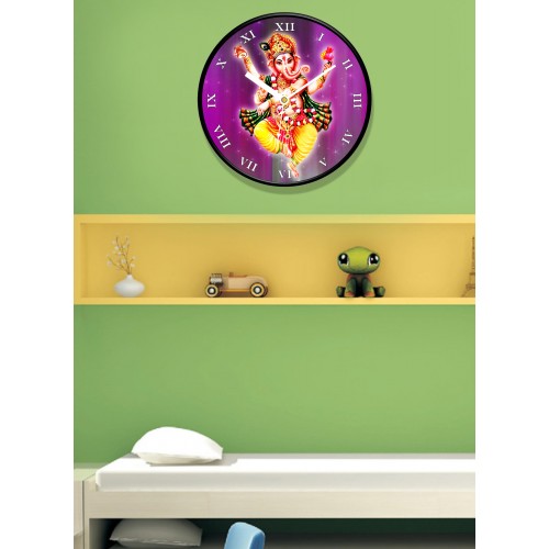 Lord Ganesha Religious Wall Clock 