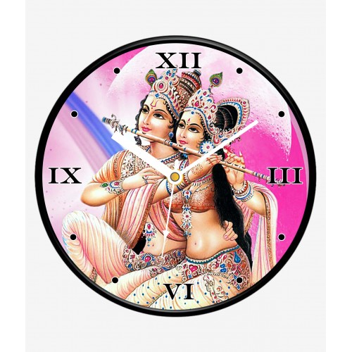 Lord Krishna Religious Wall Clock 