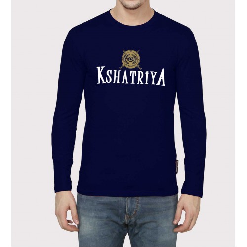 Kshatriya Full Sleeve 100% Cotton Round Neck T shirt