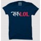 Bhaklol 100% Cotton Half Sleeve Desi Round Neck T-Shirt