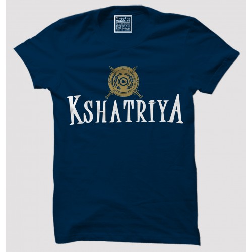 Kshatriya 100% Cotton Half Sleeve Desi Round Neck T-Shirt