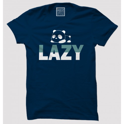 Lazy 100% Cotton Half Sleeve Desi Round Neck T-Shirt