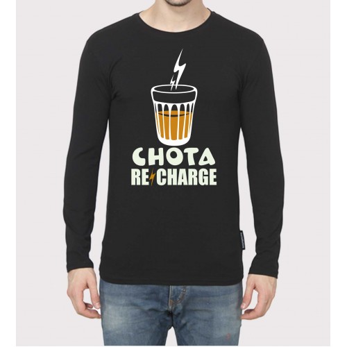 Chhota Recharge Full Sleeve 100% Cotton Round Neck T shirt