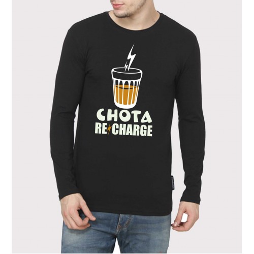 Chhota Recharge Full Sleeve 100% Cotton Round Neck T shirt