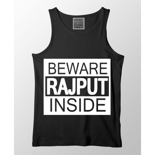 Beware Rajput 100% Cotton Desi Stretchable Tank Top