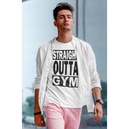 Straight outta Gym Motivational T-Shirt 