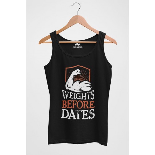Weights Before Dates Cotton Vest