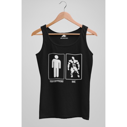 Your Boy Friend and Me Cotton tank top