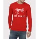 Go For It 100% Cotton Gym Motivational Full Sleeve Round Neck T-Shirt 