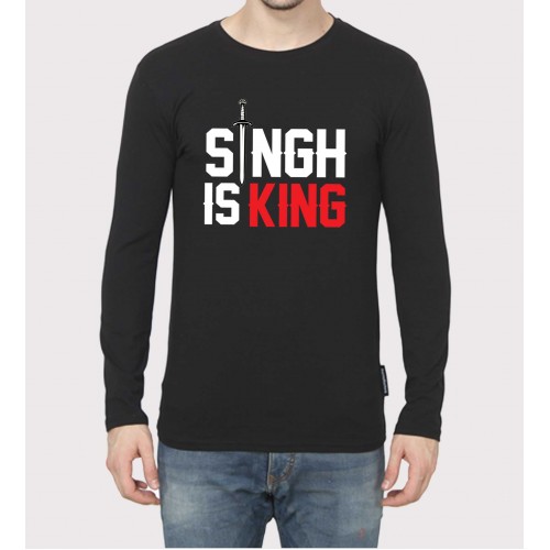 Singh Is King Full Sleeve 100% Cotton Round Neck T shirt
