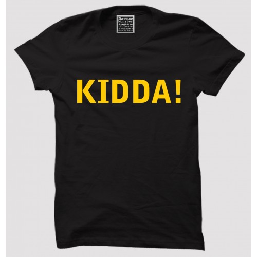 Kidda 100% Cotton Round Neck Punjabi Half Sleeve T-shirt