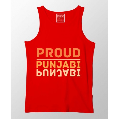 Proud Punjabi 100% Cotton Stretchable Punjabi Tank Top