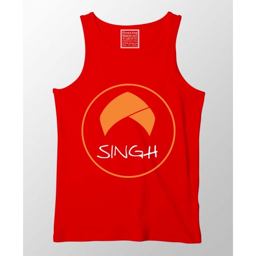 Singh 100% Cotton Stretchable Punjabi Tank Top
