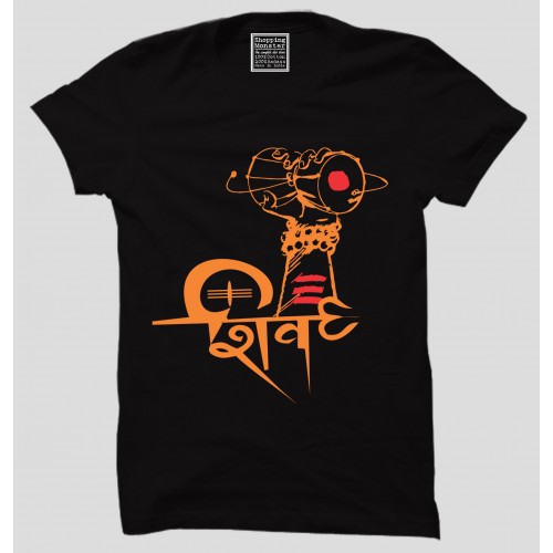 Lord Shiv Damru Religious T Shirts For Men