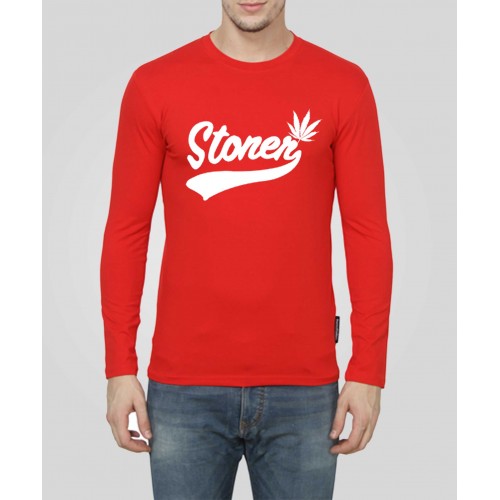 Stoner 100% Cotton Round Neck Full Sleeve Stoner T-Shirt