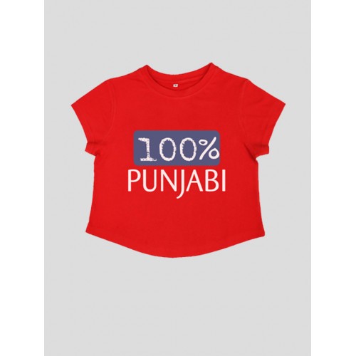 100% Punjabi 100% Cotton Women Stretchable Crop top