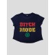 Bitch Mode On 100% Cotton Women Stretchable Crop top