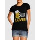 Beer Lover 100% Cotton Women Half Sleeve T Shirt
