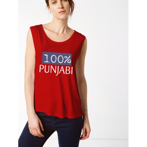 100% Punjabi 100% Cotton Women  Stretchable tank top/Vest