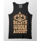 Beast Are Born In August 100% Cotton Stretchable Tank Top