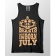 Beast Are Born In July 100% Cotton Stretchable Tank Top