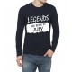 Legends Are Born In July Full Sleeve Round Neck T-Shirt