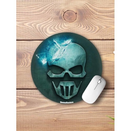 Blue Skull Mouse Pad