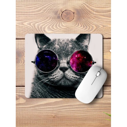 Cat Skull Mouse Pad