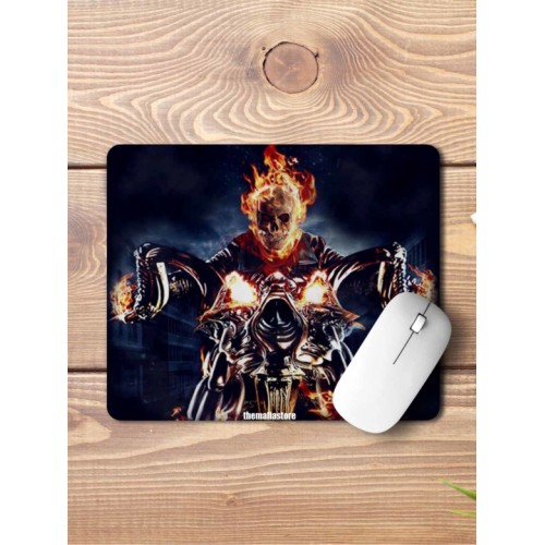 Fire Skull Mouse Pad