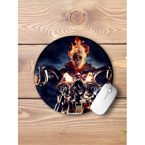 Fire Skull Mouse Pad