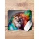 Rainbow Lion Mouse Pad