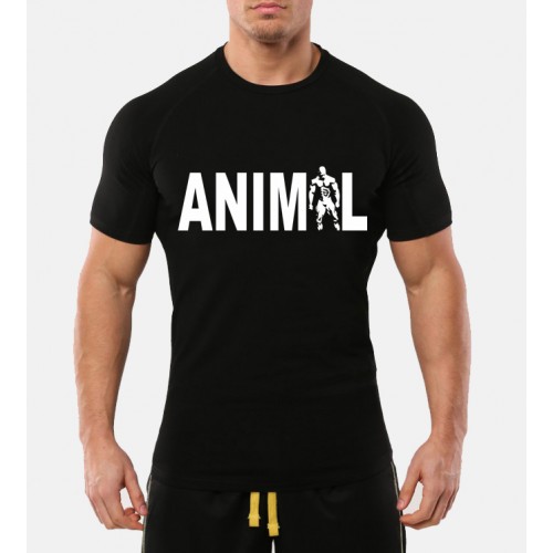 Animal + Gent.Beast In The GYM + Go Hard Go Home Gym Motivational " Small Size " T-shirt