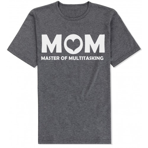 Mom Is Multitasking Round Neck Pure Cotton T Shirts