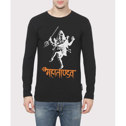 Mahatandav Lord Shiva Religious 100% Cotton Full Sleeve T Shirts