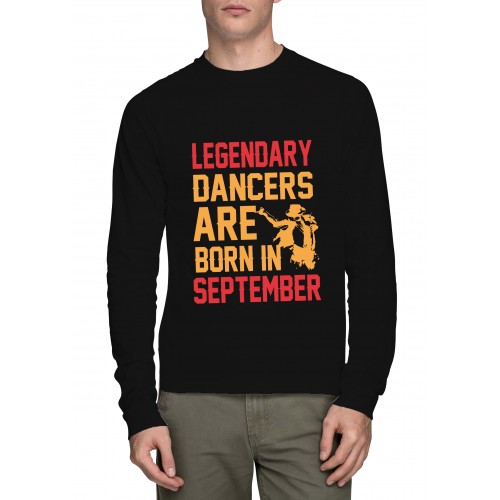 Dancers Are Born In September Full Sleeve Round Neck T-Shirt
