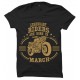 Legendary Riders Are Born In March  Round Neck T-Shirt