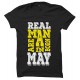 Real Men  Are Born In May Round Neck T-Shirt