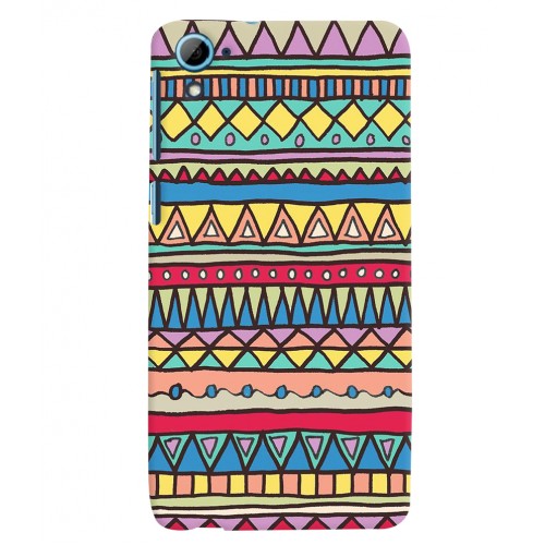 Shopping Monster Aztec HTC_826 Printed Cover Case_09